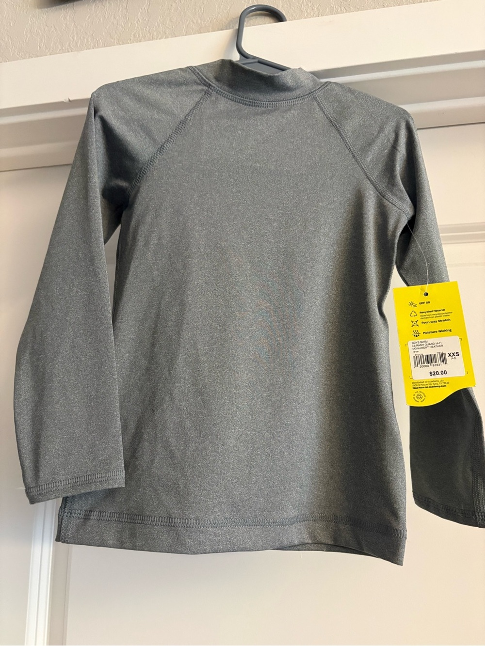 Kids Long-Sleeve Swim Rashguard - Gray